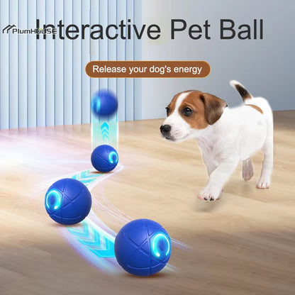 Smart Dog Toy Ball Electronic Interactive Pet Toy Rolling Balls USB Automatic Moving Bounce Rotating Ball Puppy Gift