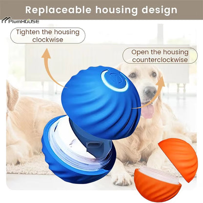 Smart Dog Toy Ball Electronic Interactive Pet Toy Rolling Balls USB Automatic Moving Bounce Rotating Ball Puppy Gift